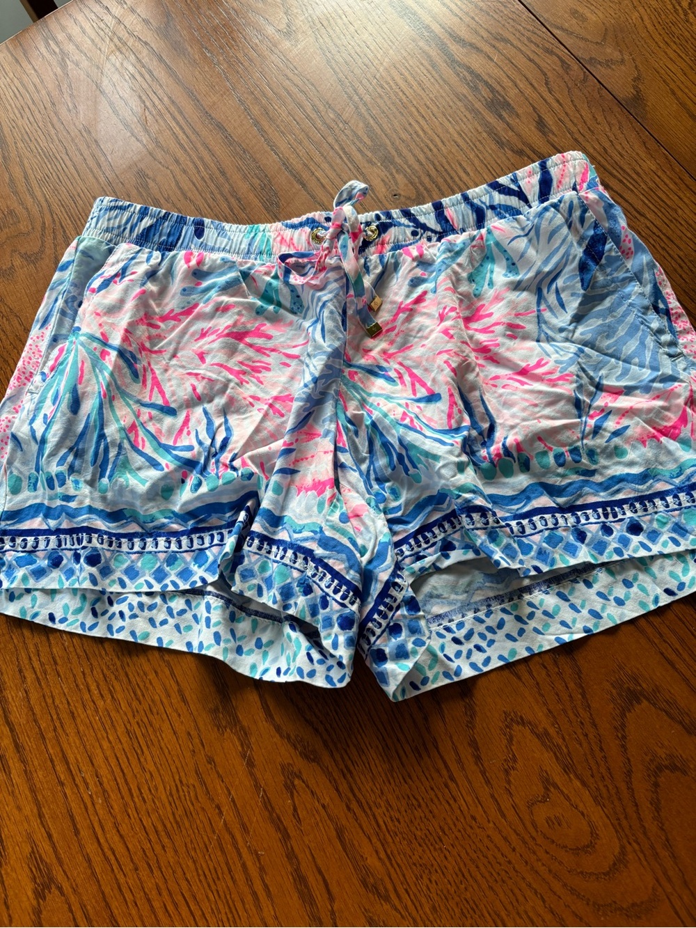 Colorful Printed Elastic Waist Lounge Shorts Lilly Pulitzer